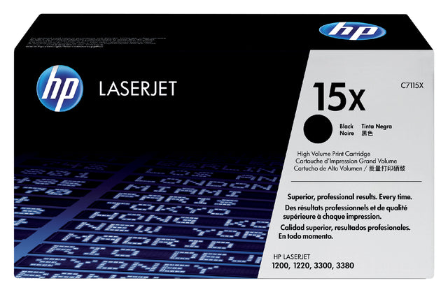 Tonercartridge HP C7115X 15x Black HC