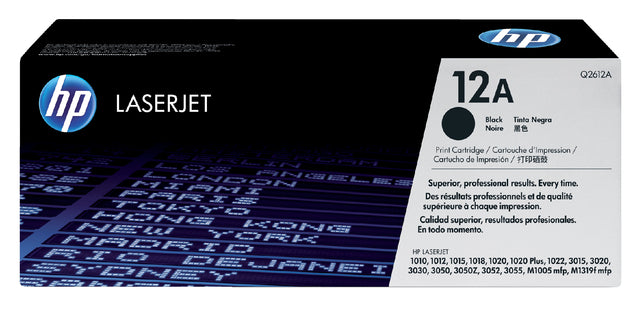 Tonercartridge HP Q2612A 12A Schwarz
