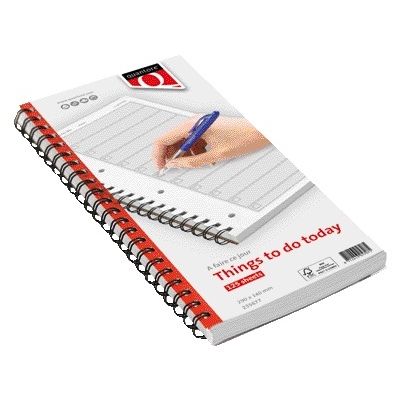 Quantore – Notizbuch „Things to do today“, 125 Blatt