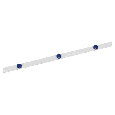 MAUL - Metallband 1mx35mm selbstklebend schneidbar weiß + 3 Magnete