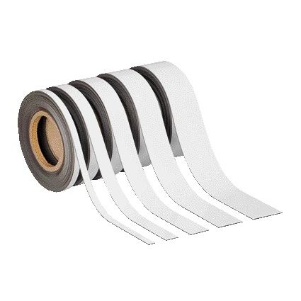 Maul - Magnetband beschreibbar - löschbar 10mx50mmx1mm weiß