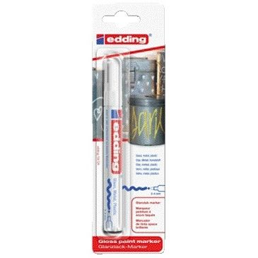 Edding – Ölbasierter Paintmarker 750 2–4 mm, weiß, Blisterpackung mit 1 Stück | 10 Stück