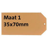 Quantore - Etikettenkarton Nr. 1 200gr 35x70mm Gämse 1000 Stück