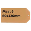 HF2 - Etikettenkarton Nr. 6 200gr 60x120mm chamois 1000 Stück