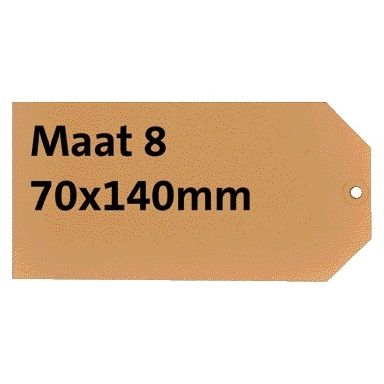 HF2 - Etikettenkarton Nr. 8 200gr 70x140mm Fensterleder 1000 Stück