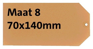 HF2 - Etikettenkarton Nr. 8 200gr 70x140mm Fensterleder 1000 Stück