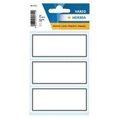 HERMA - Label 5711 36x80mm Schreibrahmen grau 18 Stück