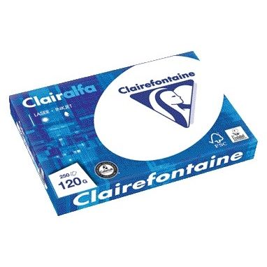 Clairefontaine - Kopierpapier Clairalfa A4 120gr weiß 250 Blatt