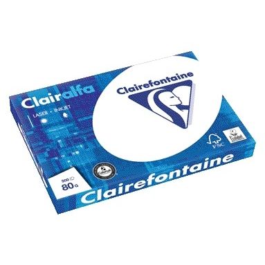 Clairefontaine - Kopierpapier Clairalfa A3 80gr weiß 500 Blatt