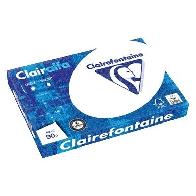 Clairefontaine - Kopierpapier Clairalfa A3 90gr weiß 500 Blatt
