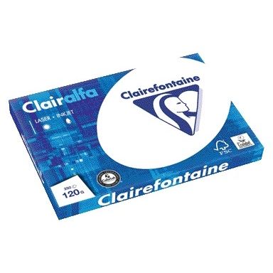 Clairefontaine - Kopierpapier Clairalfa A3 120gr weiß 250 Blatt