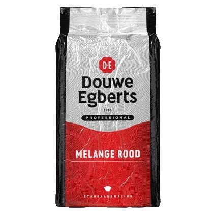 Douwe Egberts -  Koffie  standaardmaling melange rood | 6 stuks