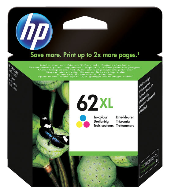 Tintenpatrone HP C2P07AE 62XL Farbe HC