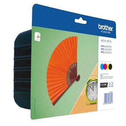 Brother - Tintenpatrone LC-129XLVALBP schwarz + 3 Farben