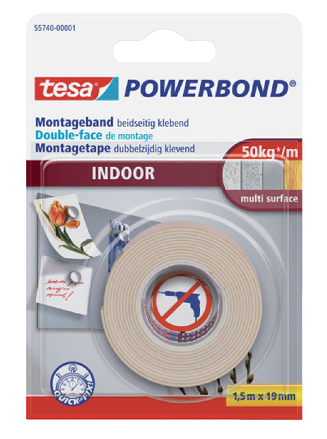 Doppelte Klebeband Tesa Foam 19mmx1,5m | 12 Stücke