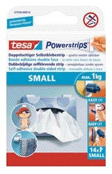 Tesa - Klebestreifen Powerstrips® SMALL doppelseitig 1kg 14 Stück
