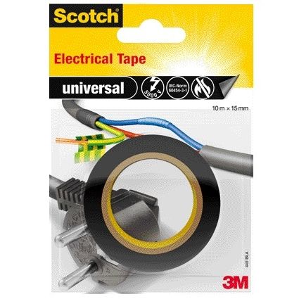 Scotch - Klebebandisolierung 15mmx10m schwarz