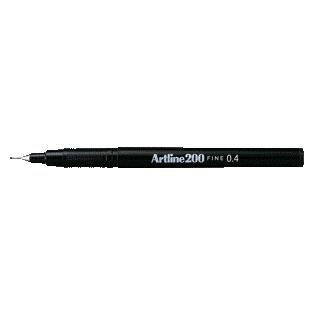 Artline - Fineliner 200 rund fein schwarz | 12 Stück