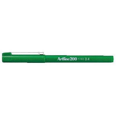 Artline - Fineliner 200 rund fein grün | 12 Stück