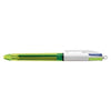 Bic - Kugelschreiber 4 Farben mit Fluorgelb