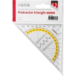 Quantore - Geodreieck 140mm transparent | 20 Stück