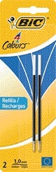 Bic - Kugelschreibermine für Counter Pen, mittelblau, Blister mit 2 Stück