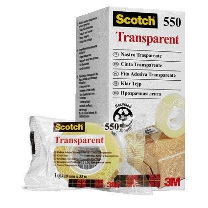 Scotch - Klebeband 550 19mmx33m transparent
