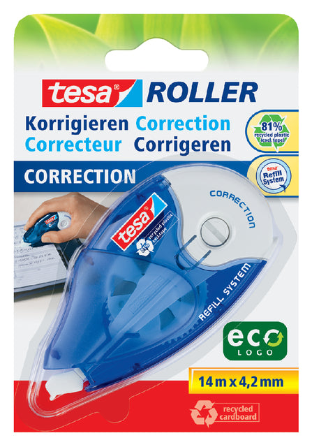 CorrectorSpoller Tesa Ecologo 4,2mmx14m Eco -Erfüllbar auf Blister | 5 Stücke