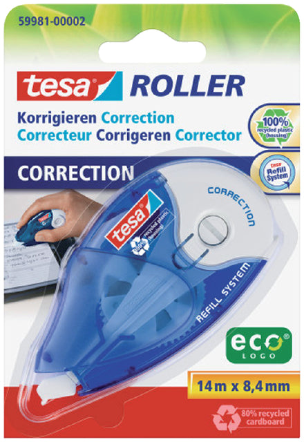 CorrectorSpoller Tesa 8.4mmx14m Ecologo Nachfüllbar auf Blister | 5 Stücke