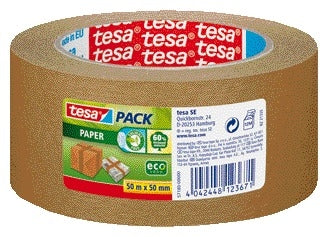 Tesa - Verpackungspaket® Papier ecoLogo® 50mx50mm braun | 6 Stück