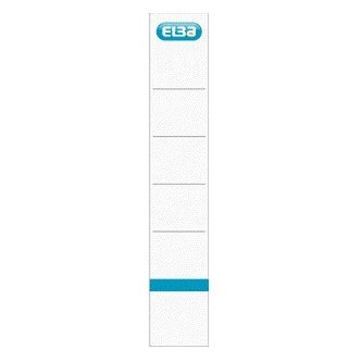 Elba - Rückenetikett schmal 34x190mm selbstklebend weiß/blau 10 Stück