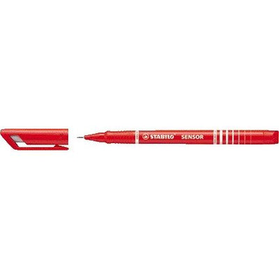 Stabilo - Fineliner Sensor 189/40 fein rot | 10 Stück