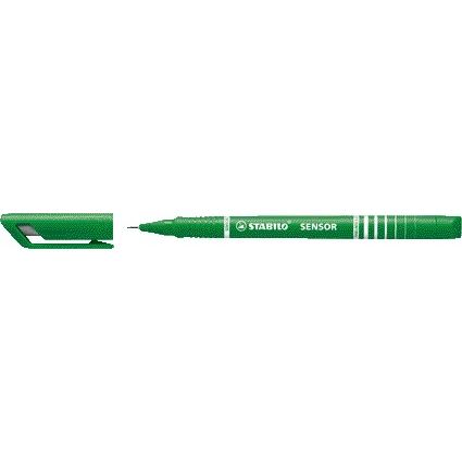 Stabilo - Fineliner Sensor 189/36 fein grün | 10 Stück