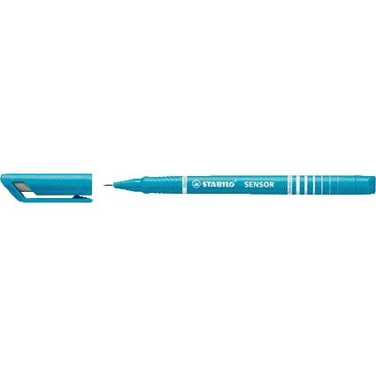 Stabilo - Fineliner Sensor 189/51 fein türkis | 10 Stück