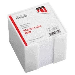 Quantore - Memowürfel 10x10x9cm weiß mit 900 Blatt