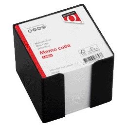 Quantore - Memokubus 10x10x9cm schwarz mit 900 Blatt