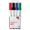 Quantore - Whiteboardmarker rund 1-1,5mm 4 Stück sortiert | 10 Stück