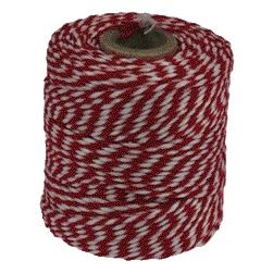 Muller - Baumwollseil 50 Gramm 45 Meter rot/weiß