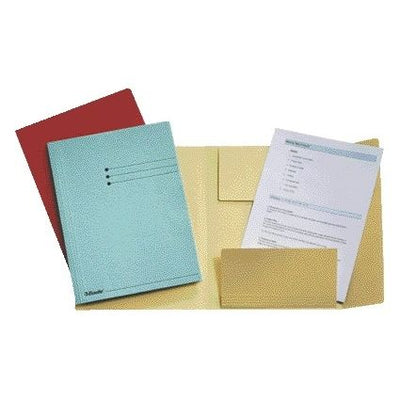 Esselte - Aktenordner A4 3 Klappen Manila 275gr blau | 50 Stück