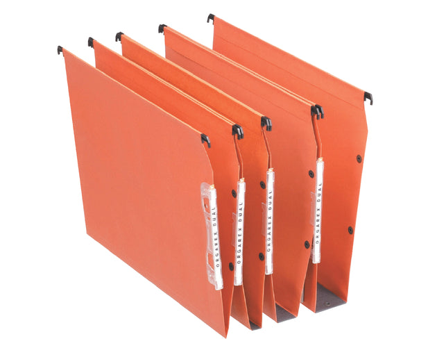 Hangmap Esselte Orgarex double orange latéral 15 mm