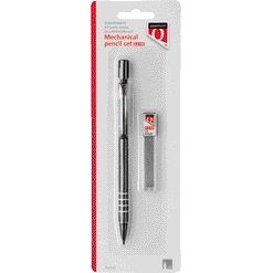 Quantore - Druckbleistift 0,5 mm + Etui mit 12 Bleistiftminen | 10 Stück