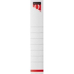 Quantore - Rückenetikett schmal 34x190mm selbstklebend weiß 10 Stück