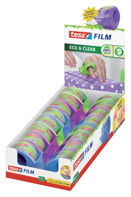 Klebergürtelhalter Tesa Eco Mini Roller mit Band | 16 Stücke