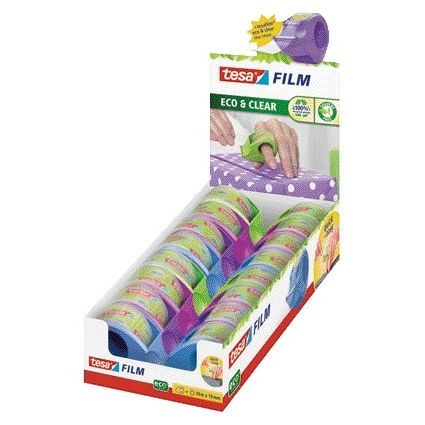 Tesa - Klebebandhalterfolie® Mini Dispenser ecoLogo® + Klebeband Eco+Clear 10m x 19mm