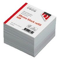 Quantore - Loseblatt-Notizblätter 90x90x90mm 900 Blatt | 12 Stück