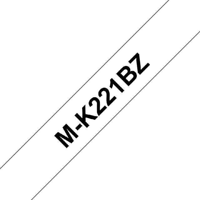 Etikett Band Bruder P-Touch M-K221 9mm schwarz auf Weiß