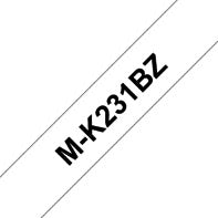 Brother - Labele P-touch M-K231 unlaminiert 12 mm schwarz auf weiß | 20 Stück