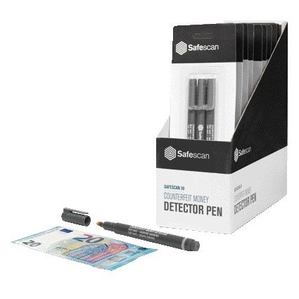 Safescan - Falschgeld-Erkennungsstift 30, grau, Blister mit 3 Stück