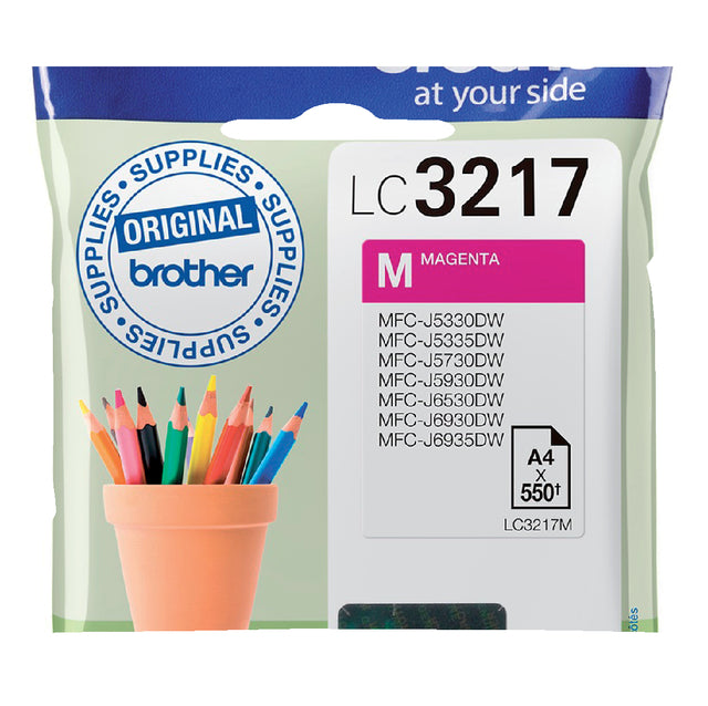 Tintenpatronenbruder LC-3217m rot