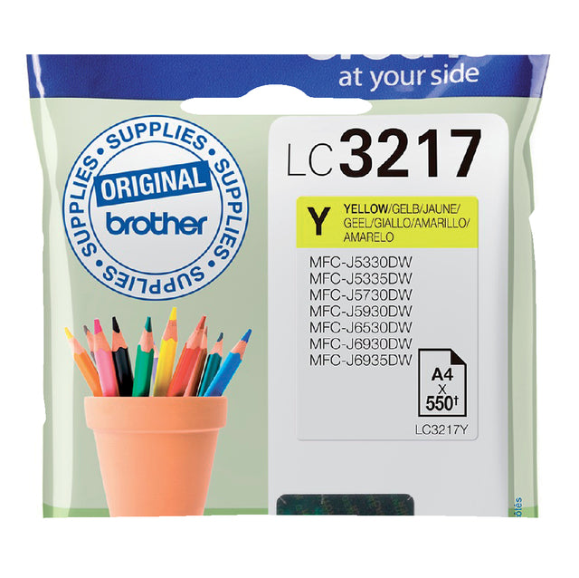 Tintenpatronenbruder LC-3217y Geel